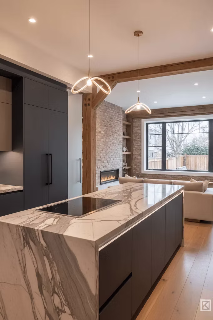 Modern kitchen renovation completed by Karks Contracting